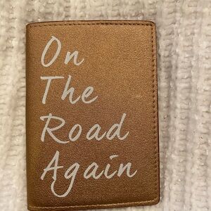 Gold Travel Passport Holder